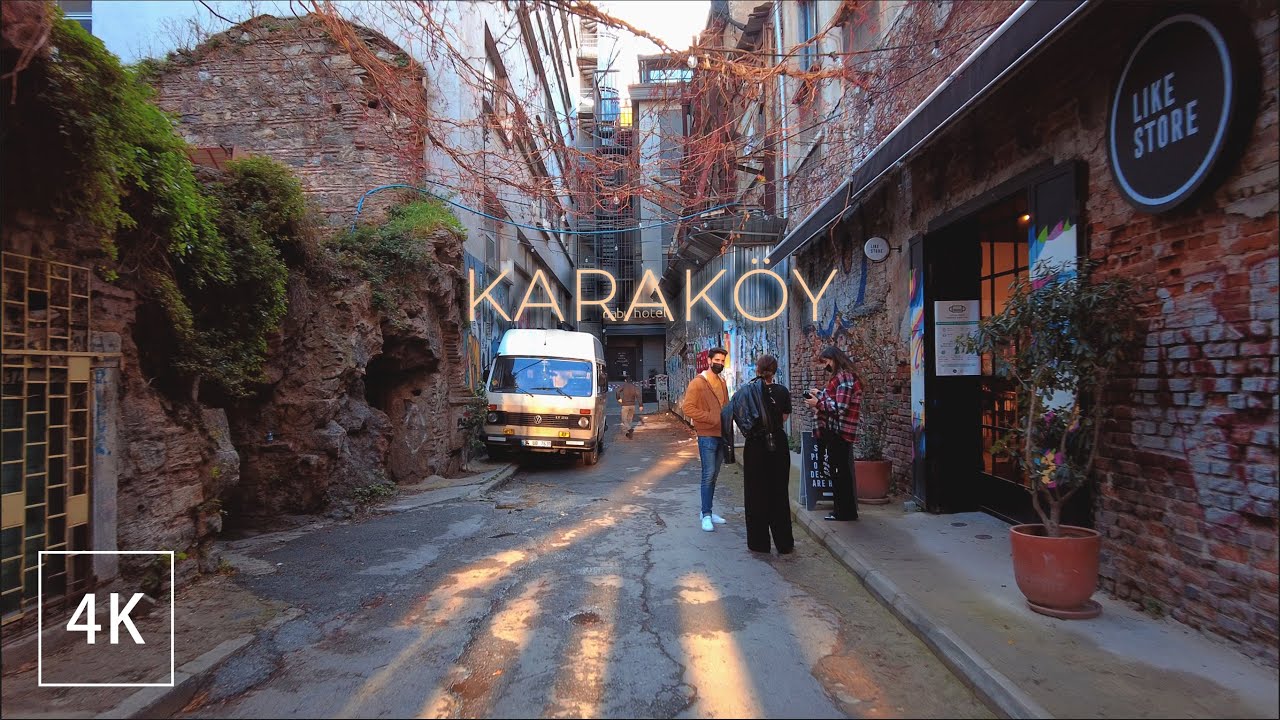 Karakoy via Galata Bridge - Relaxing Afternoon Walk in Istanbul within Fishermen on Seaside