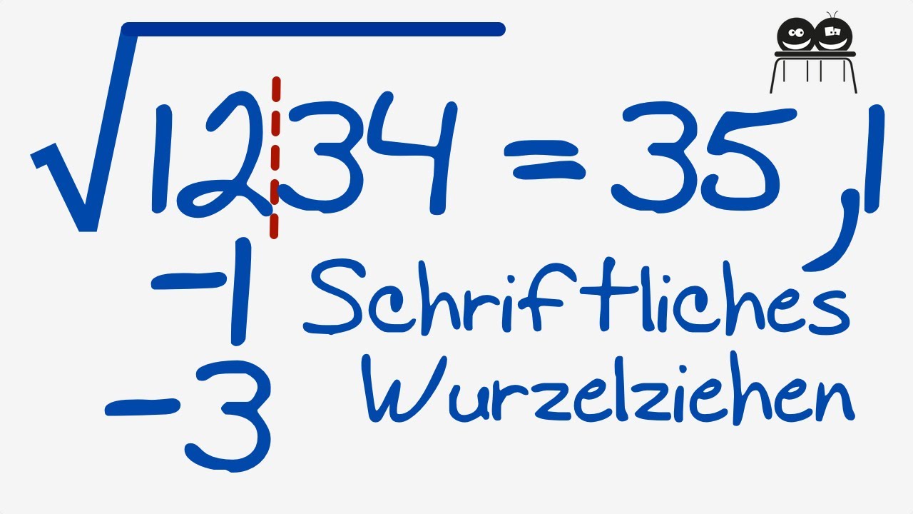 Schriftliches Wurzelziehen - OHNE Quadratzahlen!