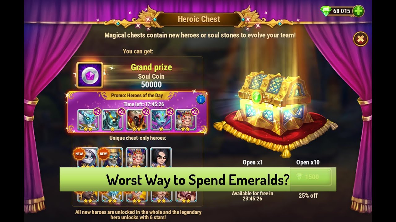 Hero Wars &mdash; Why You Shouldn't Spend Emeralds on the Heroic Chest