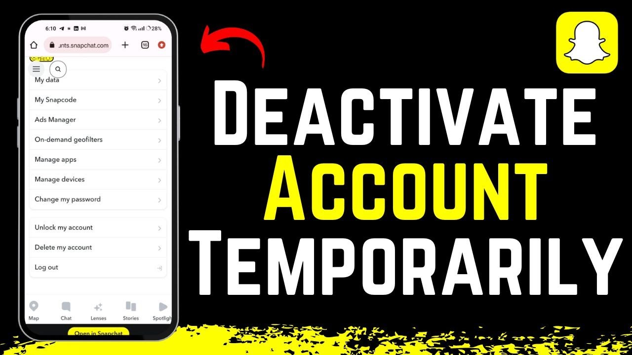 How To Deactivate Snapchat Account Temporarily !