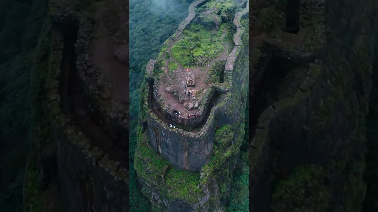 Exploring the Stunning Beauty of Lohagadh : A Drone Shot | #lohagad in #monsoon | Monsoon Magic