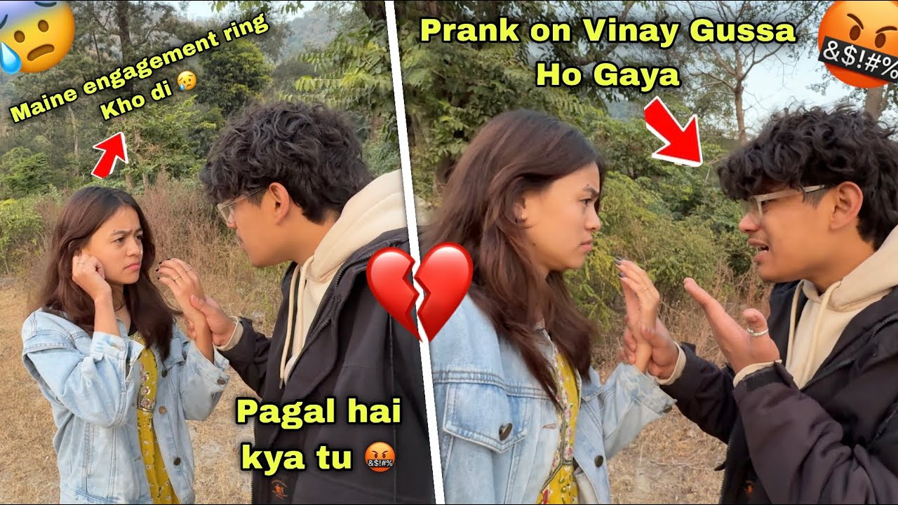 Engagement ring Kho di  prank on Vinay 🤣 ￼/ Vinay Gussa Ho Gaya 😰