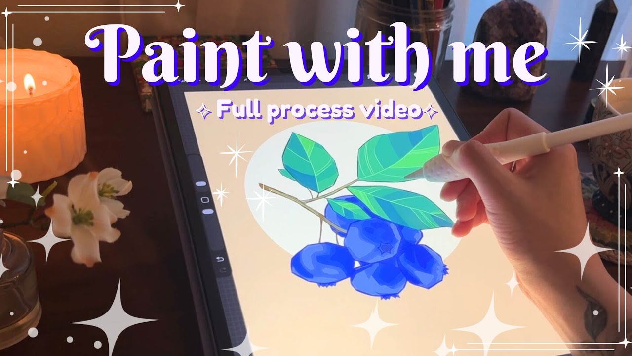 My first time painting in months! ⟡ Cozy ipad painting session in procreate ⟡