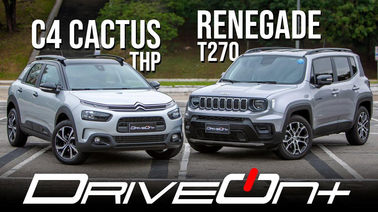 Jeep Renegade T270 vs. Citroën C4 Cactus THP | Comparamos os SUVs mais potentes do Brasil