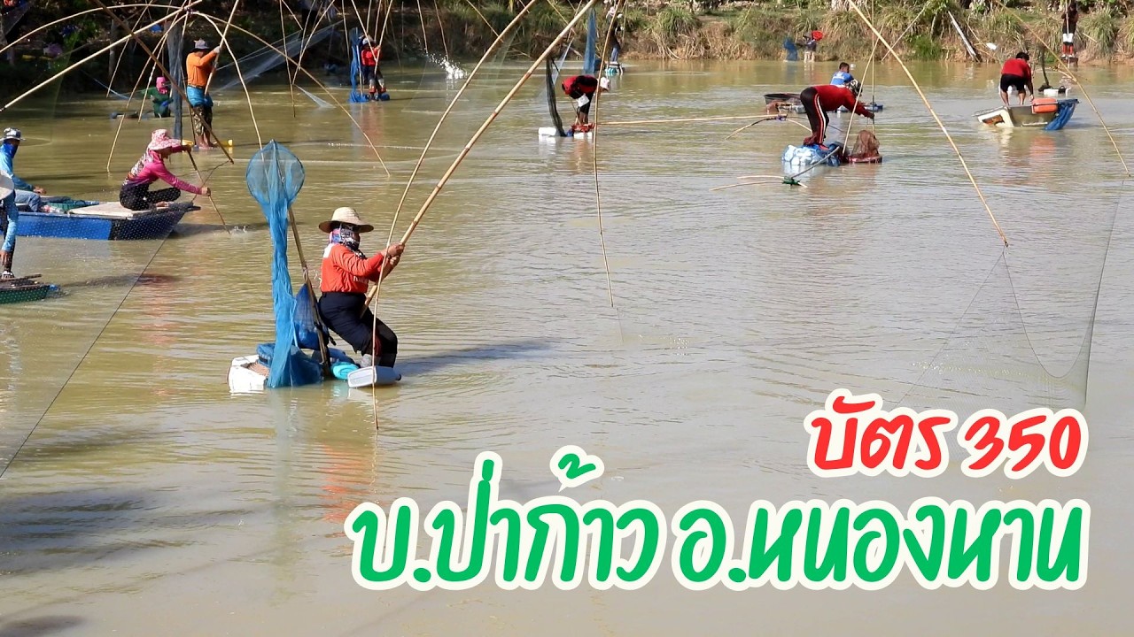 หมานไผหมานมัน ลงบัตรจับปลาบ้านป่าก้าว อ.หนองหาน จ.อุดรธานี บัตร 350 บาท