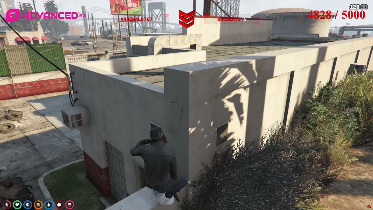 Hydra Gang wipe the Ballas (4v5with AKs and Dracos)