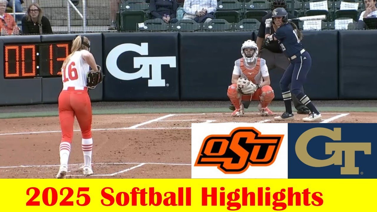 #15 Oklahoma State vs Georgia Tech Softball Game Highlights 3 27 2025