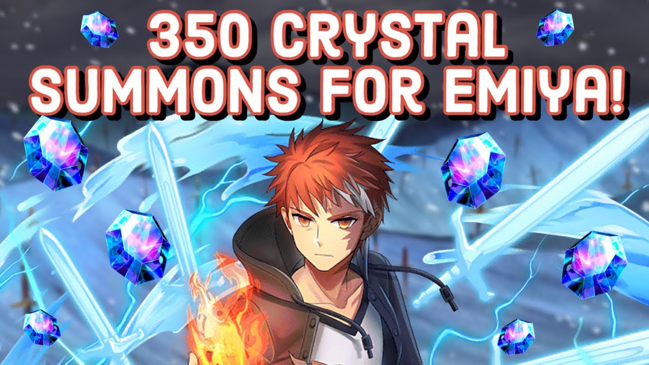GOING ALL IN FOR EMIYA! 350 CRYSTALS SUMMON! Grand Summoners Summons