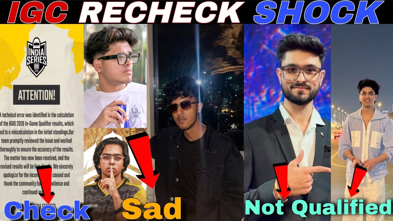 BGIS In-Game Qualifiers RECHECK 😱 RegalToS OUT | Lolzz REACTS | GodL TROLLED | Day 1 Standings