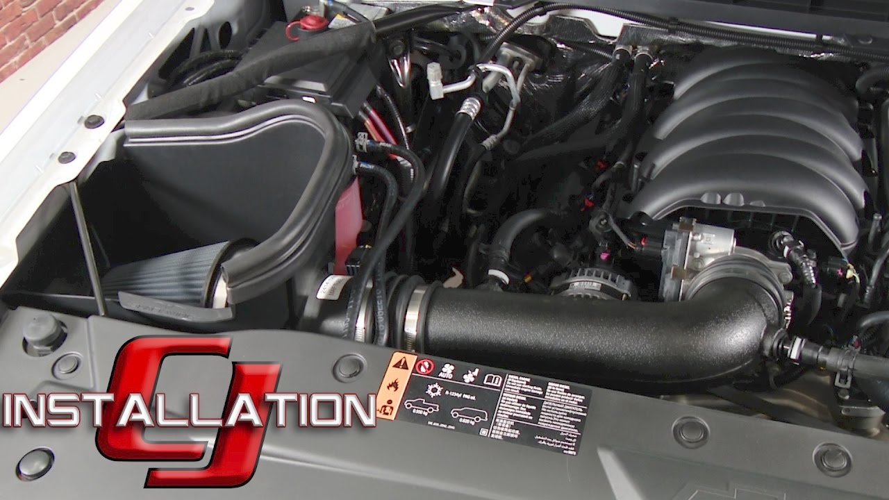 Silverado/Sierra 1500 SLP Performance Cold Air Intake Kit Blackwing 5.3L/6.2L 2014-2018 Installation