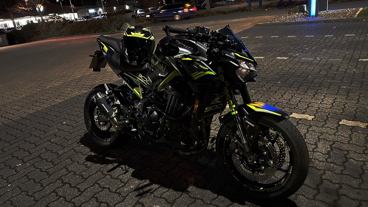 Kawasaki Z900 Bodis GPC RS2 Slip On Nightride 4k