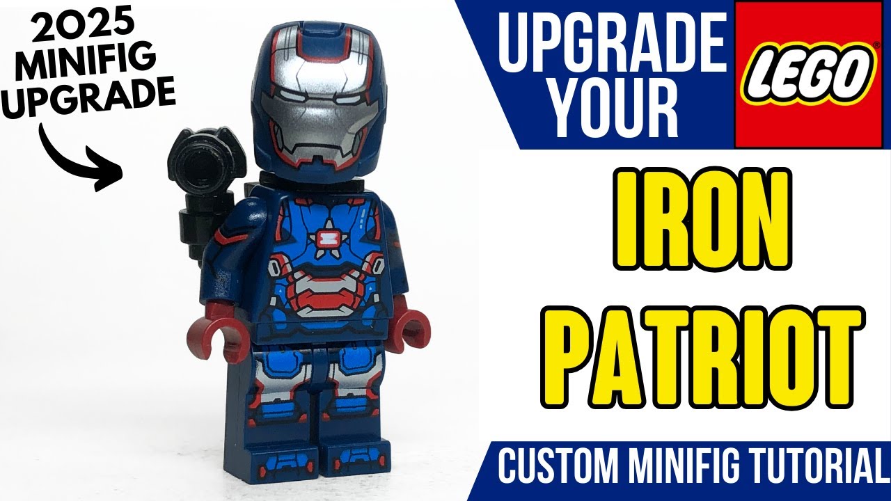 How to UPGRADE Your 2025 LEGO Iron Patriot Minifigure!