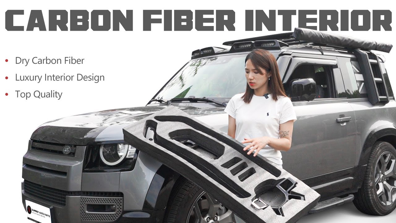 Dry carbon fiber interior Kit pack with Luxury design for Land Rover New Defender 90/110 L663