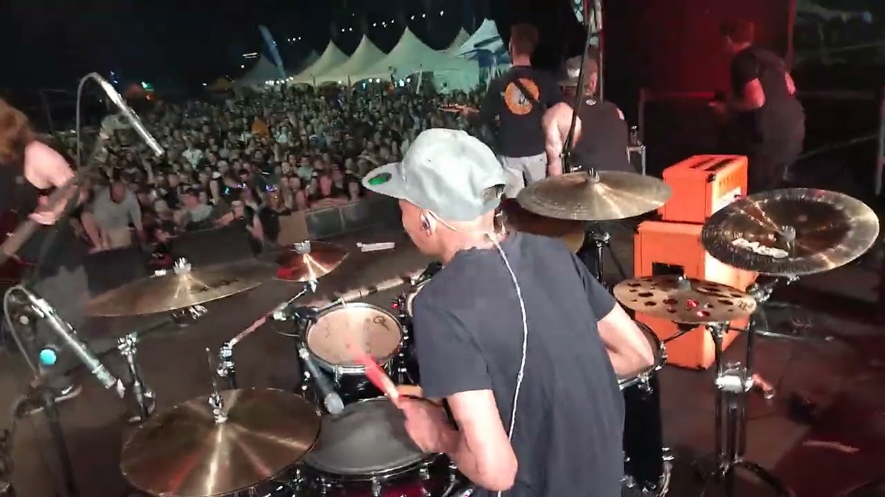 Dominic McNabb with @facingthegallows Dead Mindset Live Debut Drum Cam