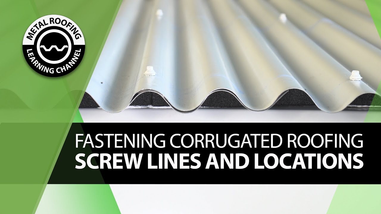 DIY Metal Roofing Installation, Screwing Metal Roofing Down On A House Or Barn. How To Install Video