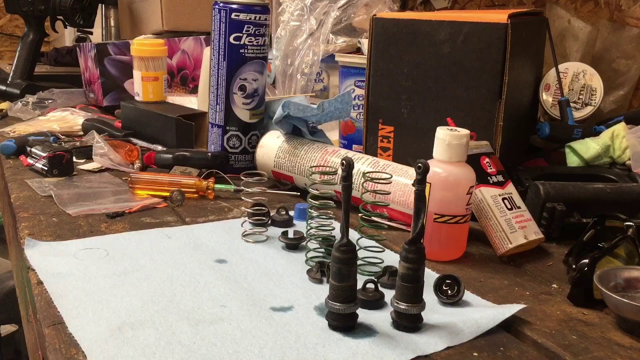 Losi 8ight shock oil change and assembly