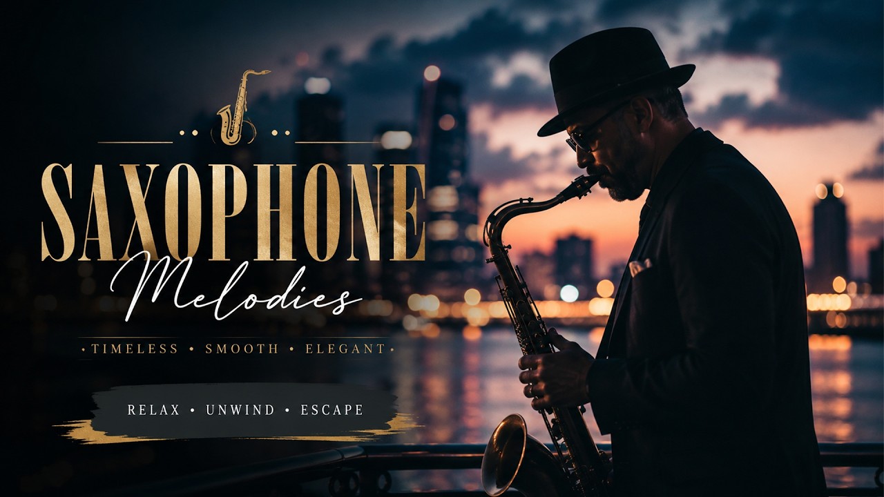 Soft Saxophone & Piano Nights 🎷 Beautiful Chill Jazz for Romance, Coffee & Relaxation