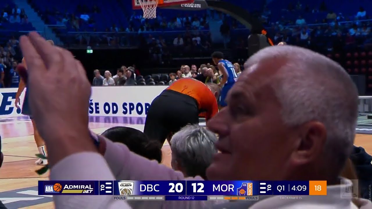 AdmiralBet ABA League 2024/25, Round 12 match: Dubai Basketball - Mornar-Barsko zlato (15.12.2024)