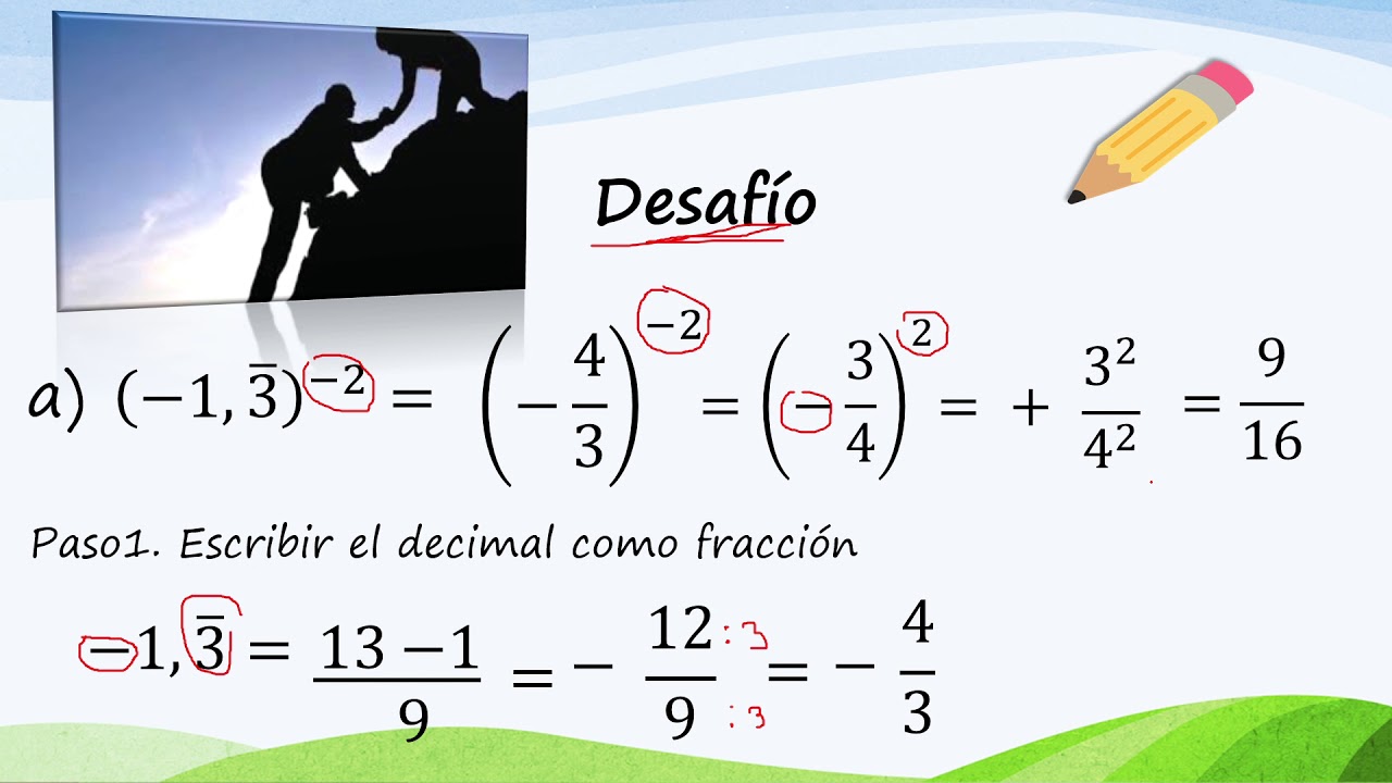 Potencias de base Racional y exponente Entero