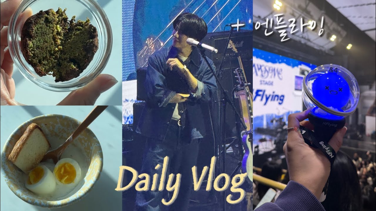 [Vlog] 엔피아로 태어나길 잘했다!☺️ | 이정도면 엔플라잉 공연 후기 아닌가요? | 일상브이로그 맞아요..  |  존맛 다이어트 레시피