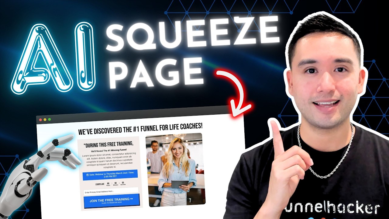 Watch Me Create a Squeeze Page Funnel with AI 🤖 (Beginner Friendly!)