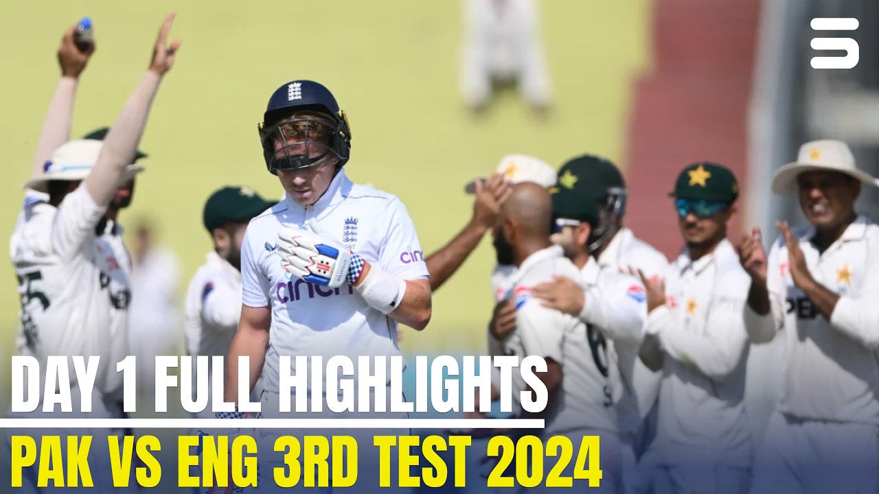 Day 1 Full Highlights | Pakistan vs England | 3rd Test 2024 | MR1T
