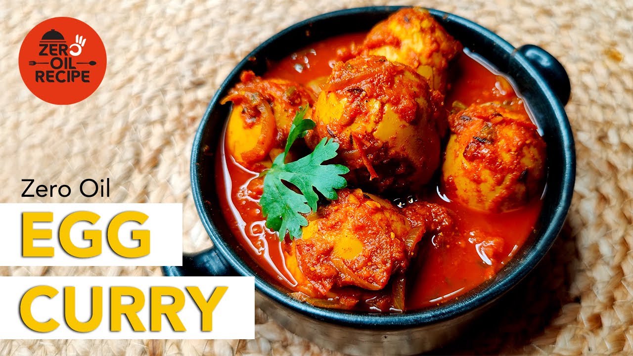 Home Style Egg Curry Recipe | No Oil Egg Curry