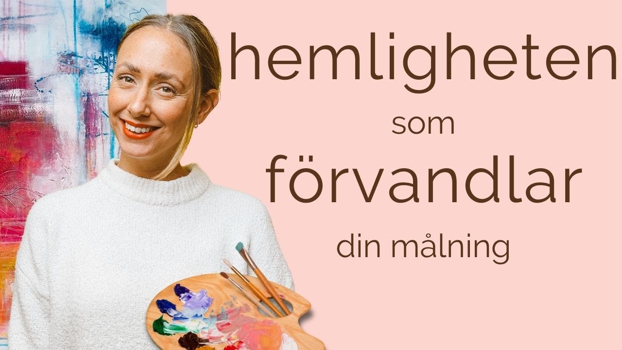 Hemliga knep hur du lyckas med komposition! Måla akryl för nybörjare.