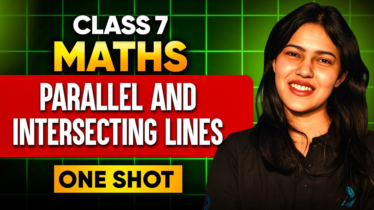 Class 7 Maths One Shot 🚀 | Parallel & Intersecting Lines | Pinky Ma’am  #class7 #infinitylearn
