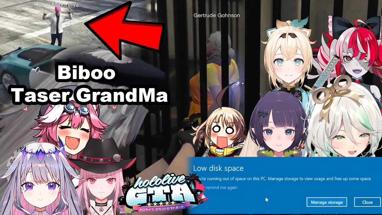 Iroha caught Raora try to steal a car, but GrandMa Gigi was in Prison and Tortured | 『Hololive GTA』