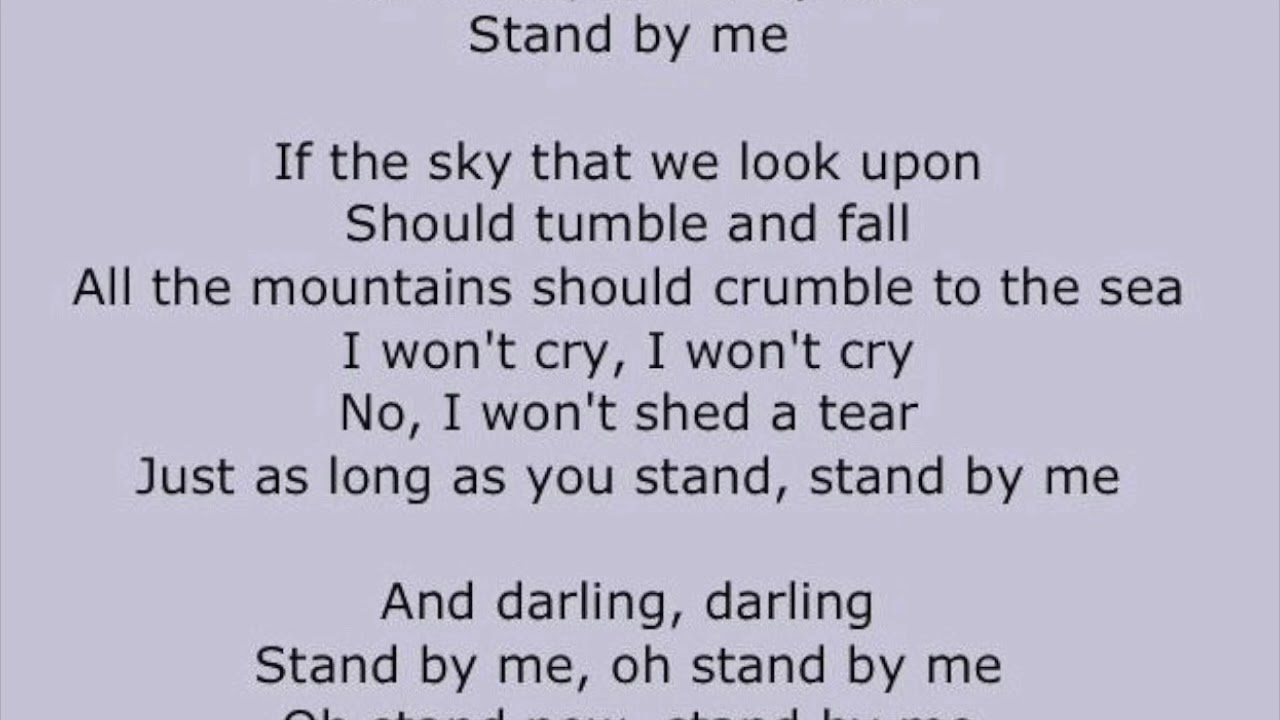 Stand by me karaoke in G