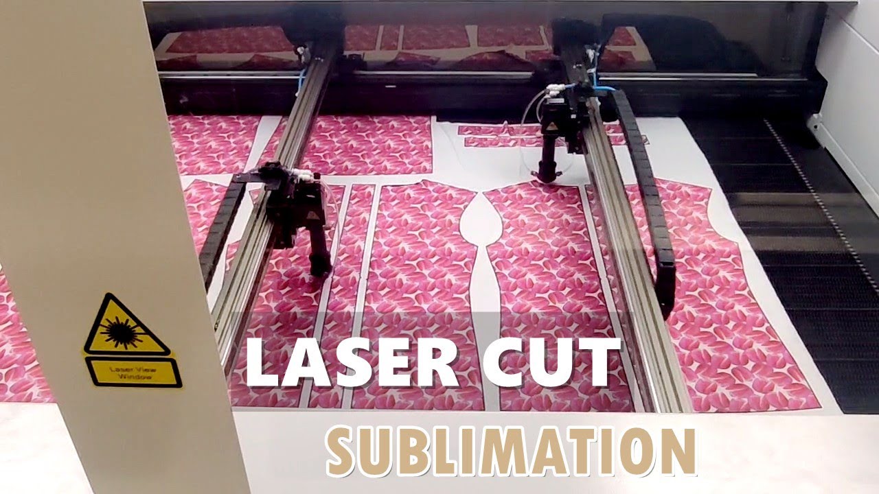 Two Heads Laser Cutter with Camera for Sublimated Apparel