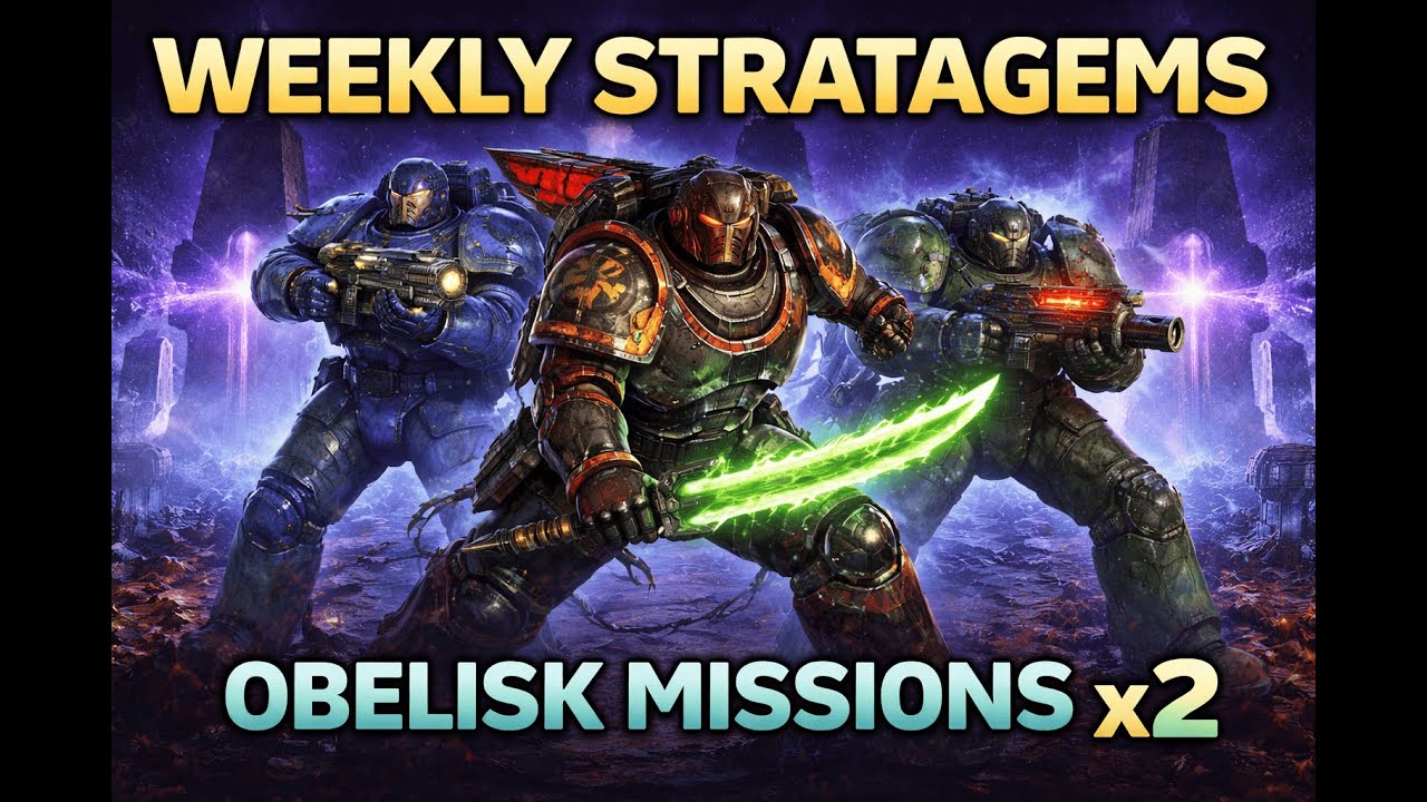 🔴 Weekly Stratagems | Obelisk Missions x2 | Space Marine 2