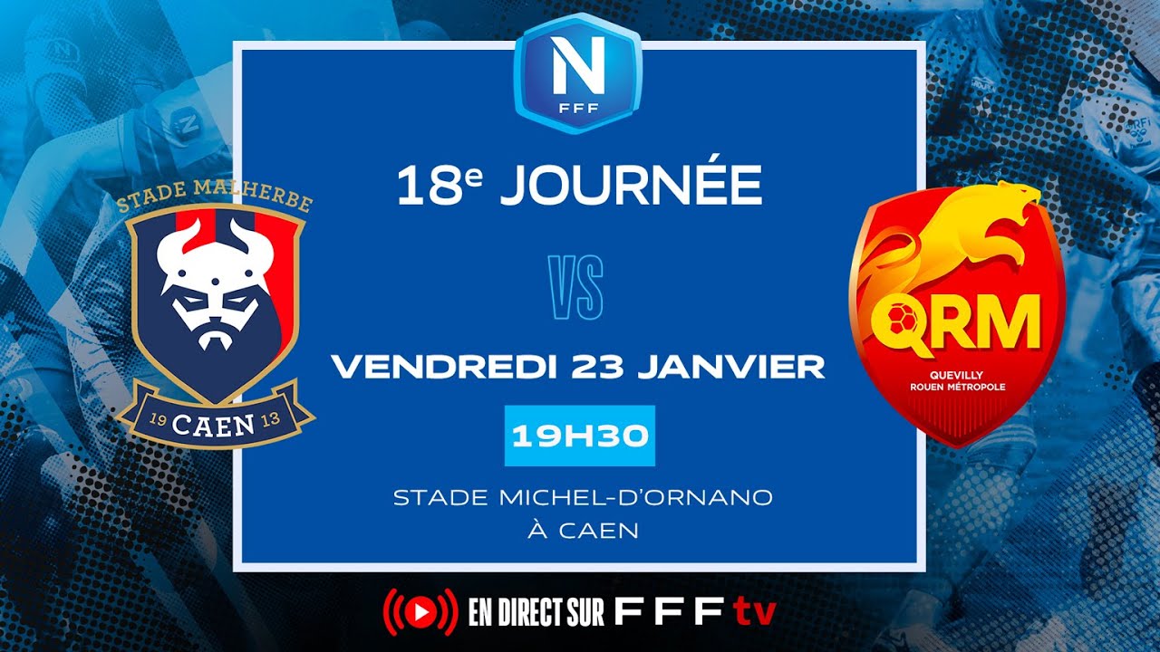 J18 I SM Caen vs QRM en replay I National FFF 2025-2026