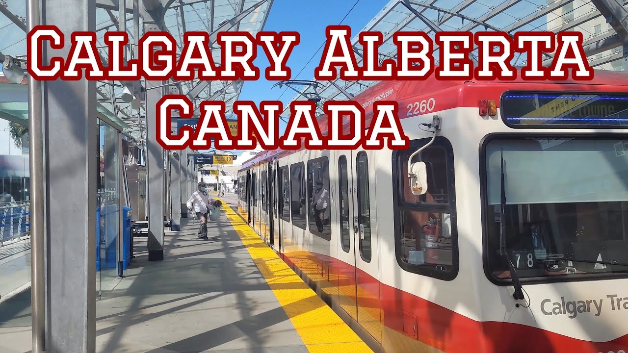 Riding a CTrain , From 69 Street to Downtown West  Kerby Station | Calgary ,  Alberta Canada