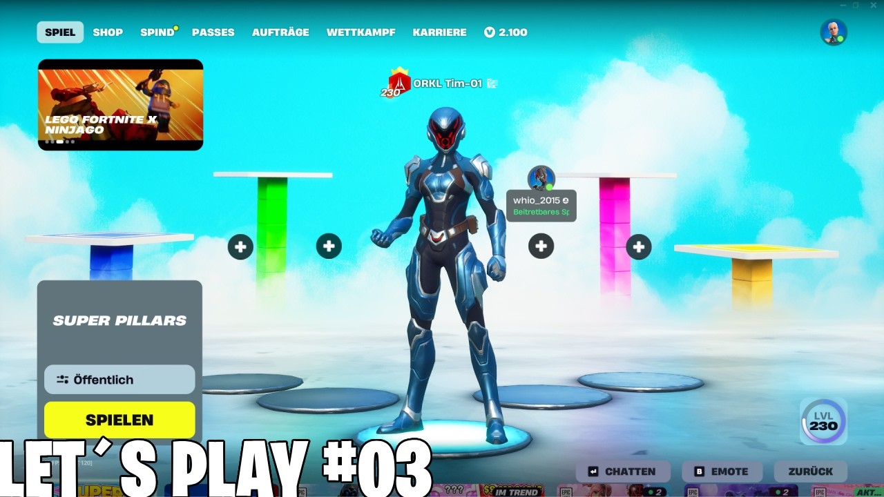 Fortnite Let´s Play #03 | The Pillars | Mein Geburtstag Talk! 😍| Tim-01