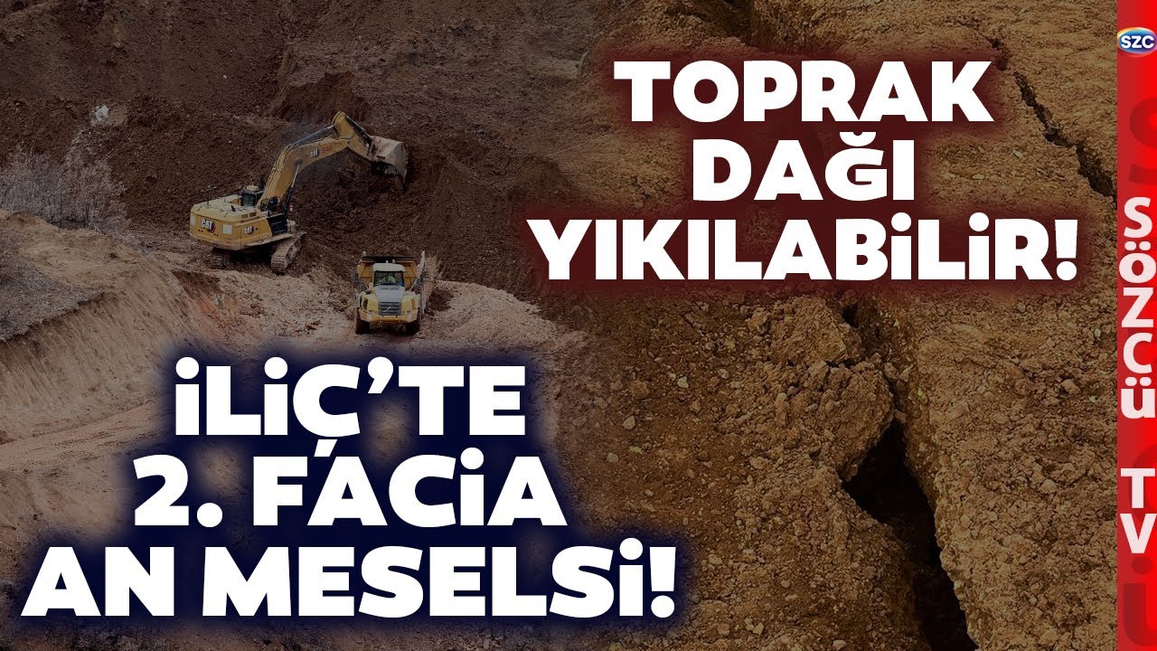 Erzincan İliç'te Toprak Dağı Yıkılabilir! Köylüler Su İçemiyor! Felaket Büyüyor