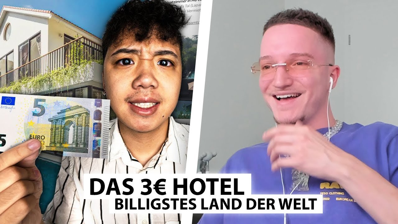 Urlaub im billigsten Land der Welt! (3€ Hotel 🤔) | Justin reagiert