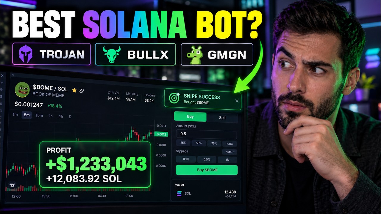 Лучший торговый бот и снайпер для Solana: как торговать мем-коинами (Trojan, BullX, GMGN)