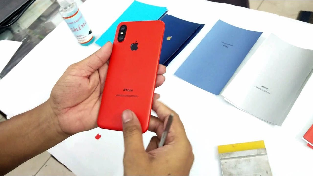 Mi A2 / 6X converted in iPhone X with apple lamination decorate wrap trick