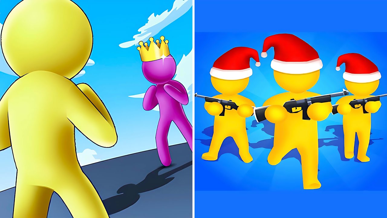 Giant Rush Vs Gun Clash 3D⭕️⛳️⭕️Max Levels Walkthrough Android IOS 9999 Gameplay HR11