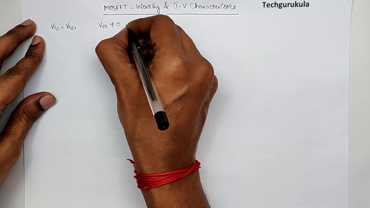 Electronic Devices: MOSFET   working and IV characteristics