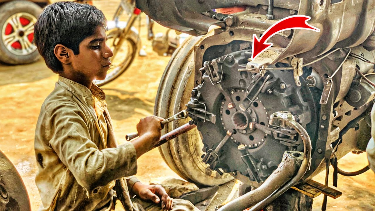 Fiat Tractor 480 Clutch Plate Repairing || How to Repair Tractor Clutch Plate