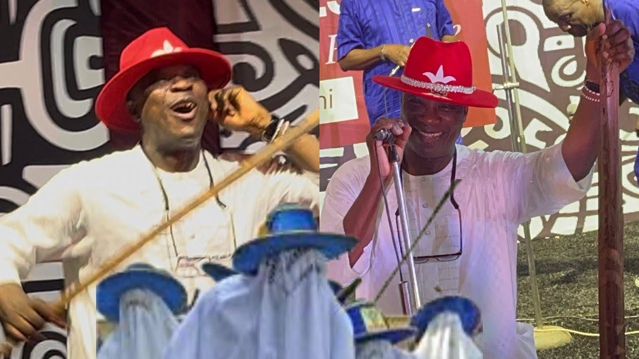 EYO FESTIVAL 2025:WASIU AYINDE SHOW UP HIS EYO DANCING SKILL ON STAGE AT OBA AKEREDOLU PALACE 