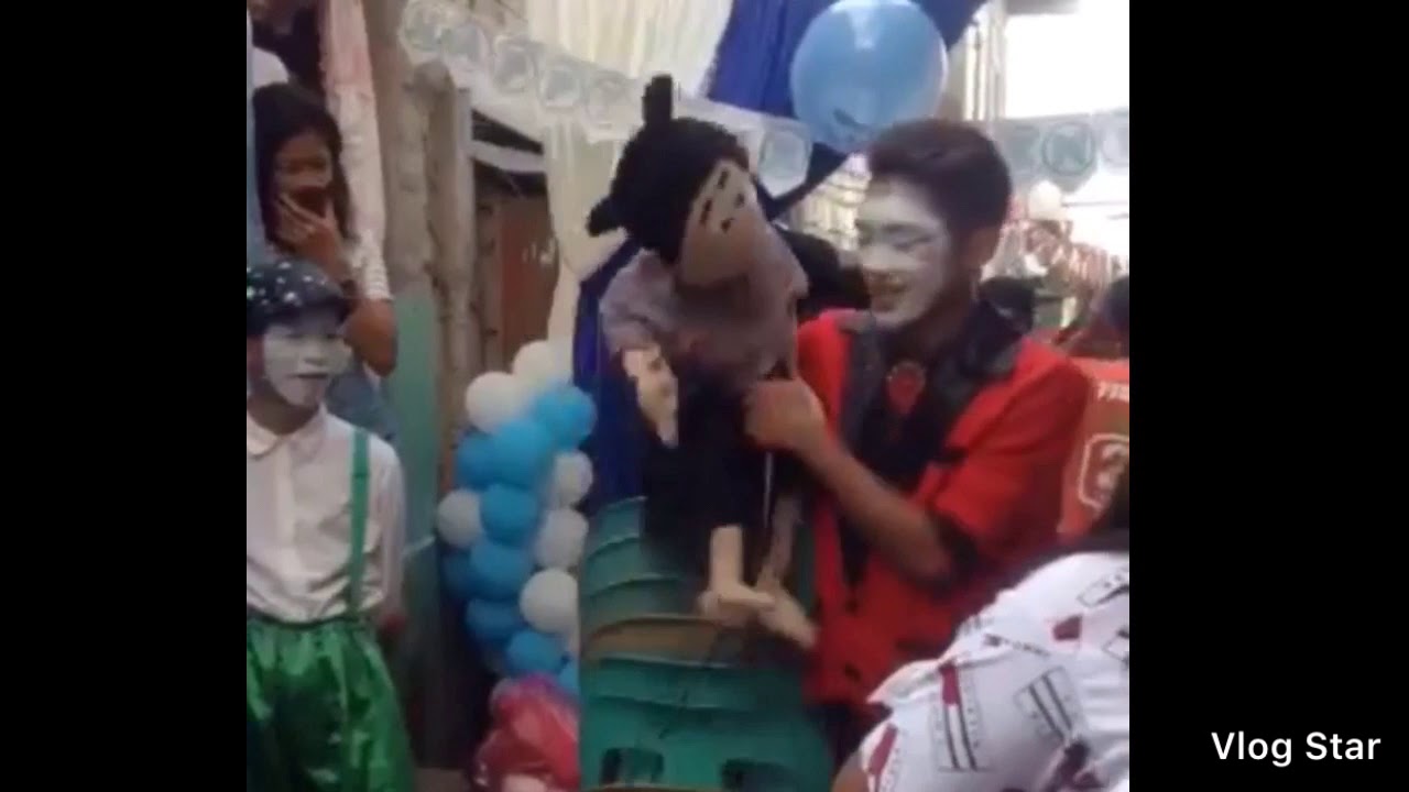 Filipino Clown Ventriloquist with Jotet the puppet #ventriloquist