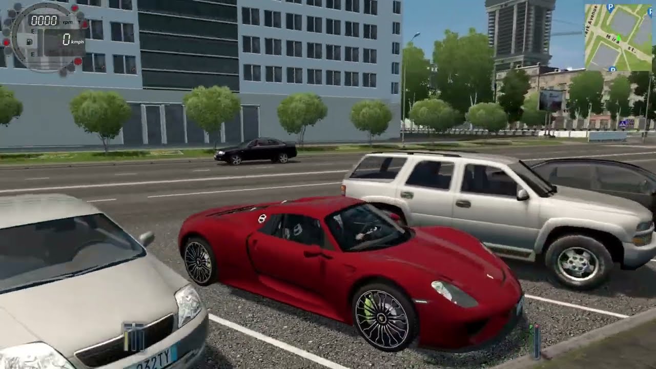 🚗 Porsche 918 Spyder | City Car Driving | Chill Drive + Freeway Speeding