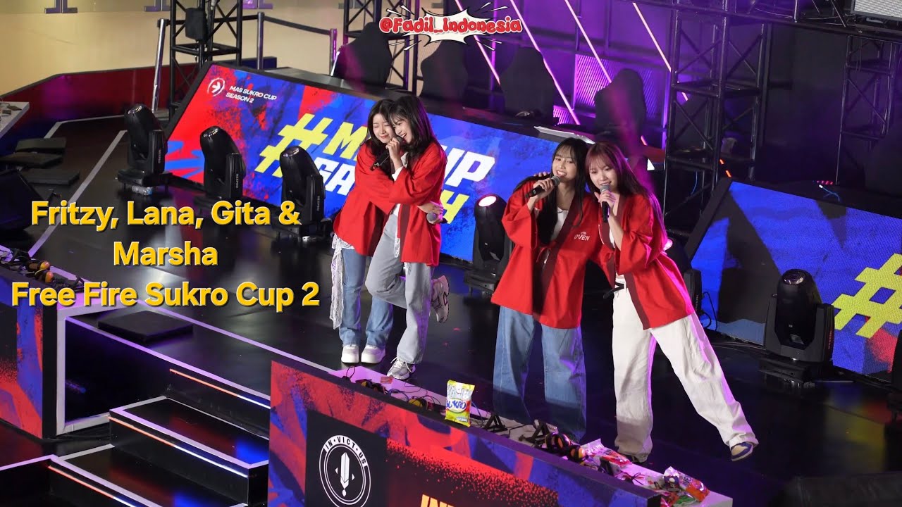 JKT48 - Gita, Marsha, Fritzy & Lana - Sesi Karaoke - Free Fire Sukro Cup 2 - Artha Gading Mall