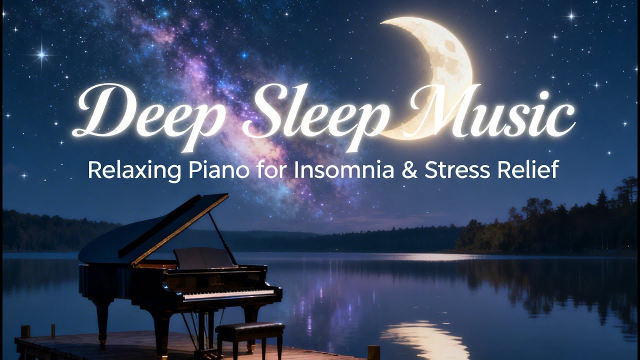 Relaxing Piano for Insomnia & Stress  🌙 Relief Deep Sleep Music