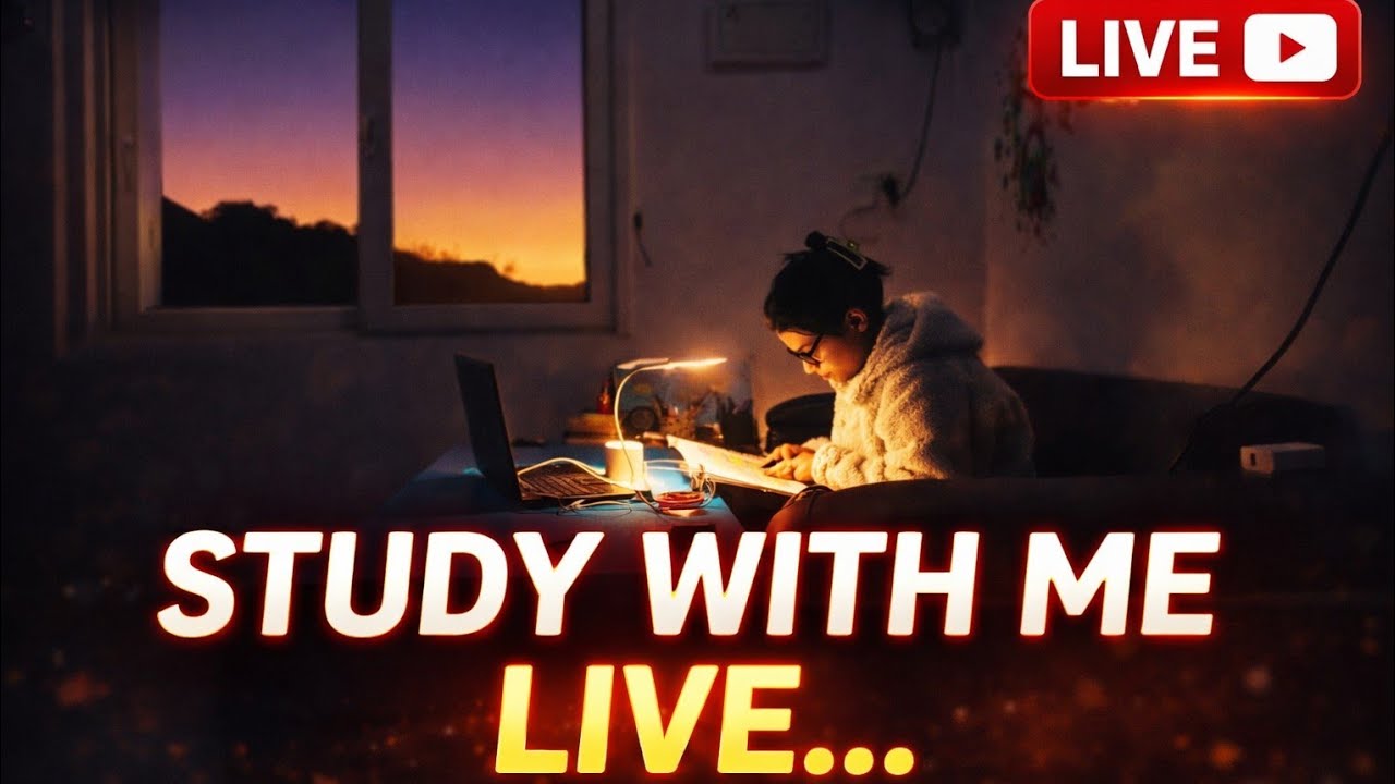  study with me Live 🔴