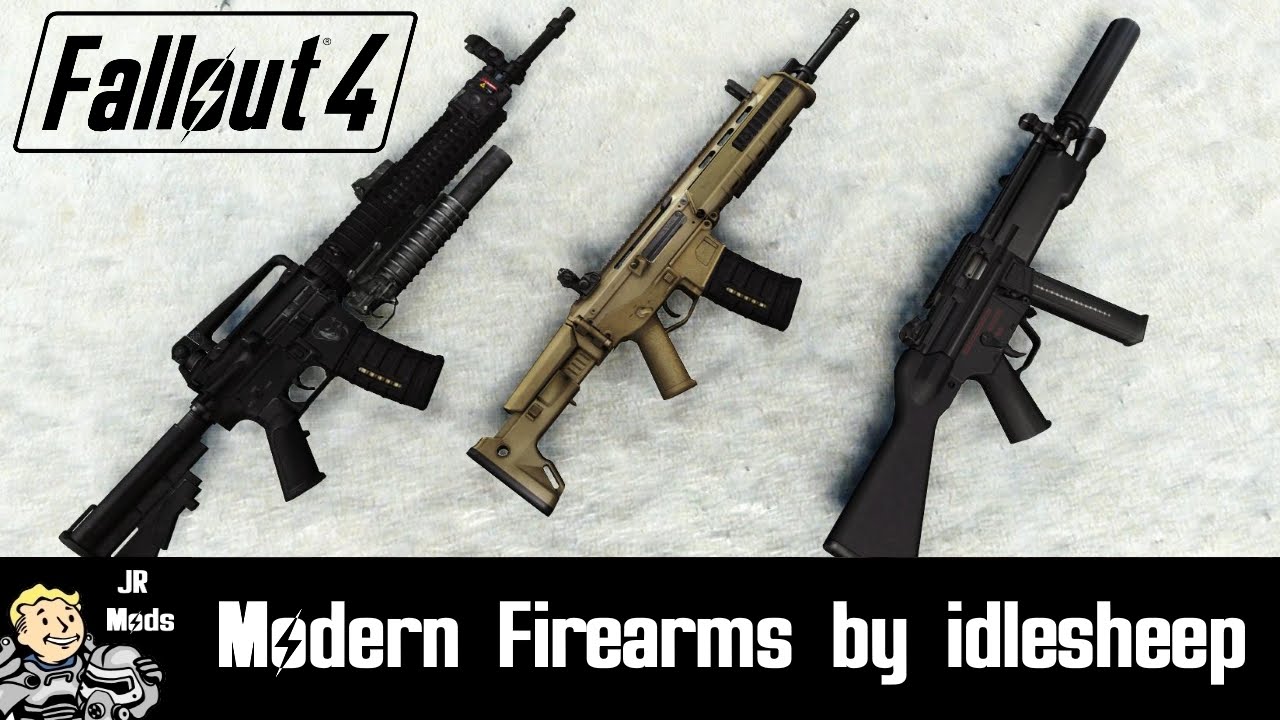 Fallout 4 Mod Showcase: Modern Firearms (Gunsmith Edition) by idlesheep - WhiteShades